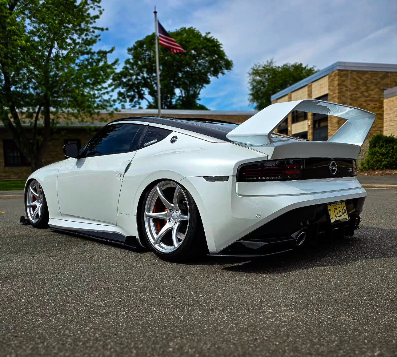 PROJECT WIDEBODY X CMST Tuning Rear Spoiler Wing for Nissan RZ34 Fairl