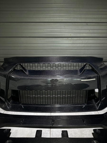 CMST Tuning Carbon Fiber Stage 1 Front Bumper & Lip for Nissan GTR GT-R R35 2008-2016 Facelift Conversion