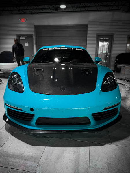 CMST Tuning V1 Front Lip Splitter for Porsche 718 Cayman Boxster Base S T Carbon Fiber/FRP