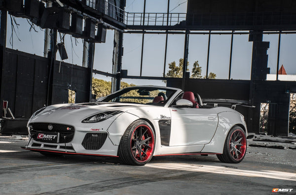 Jaguar F-Type SVR R S Base 2014-ON with Aftermarket Parts - Front Fenders Carbon Fiber / FRP from CMST Tuning
