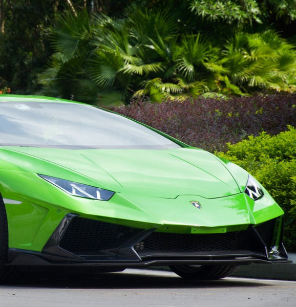 Lamborghini Huracan Tecnica Performante Evo LP610 LP580 2015-2024 with Aftermarket Parts - Front Bumper Set Carbon Fiber / FRP from CMST Tuning