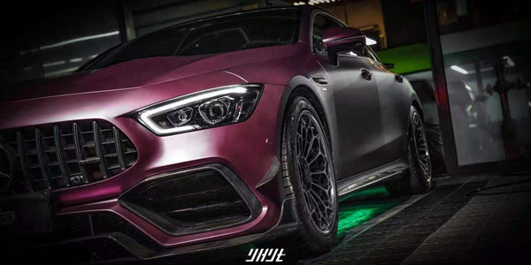 Mercedes Benz AMG GT 4 Door GT63 GT63s GT53 GT43 GT50 X290 2019-ON (This product is desigend to work with the "CMST Front Bumper" only, it does not fit the OEM Bumper ) with Aftermarket Parts - Front Canards Carbon Fiber / FRP from CMST Tuning 
