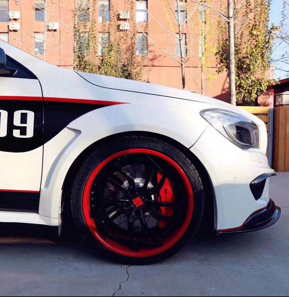 Mercedes Benz CLA45 AMG CLA250 C117 (fitment for CLA250 requires sport package bumper)  2014 2015 2016 with Aftermarket Parts - Widebody Front Wheel Archs Fender Flares & Intake Vent Valances & Rear Fender Flares Carbon Fiber / FRP from CMST Tuning