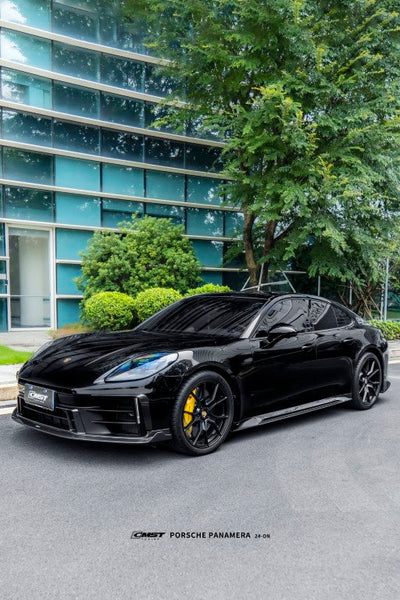 Porsche Panamera 976 Base 4 4S E-Hybird GTS Turbo 2024 with Aftermarket Parts - Side Skirts FRP / Pre-preg Carbon Fiber from CMST Tuning
