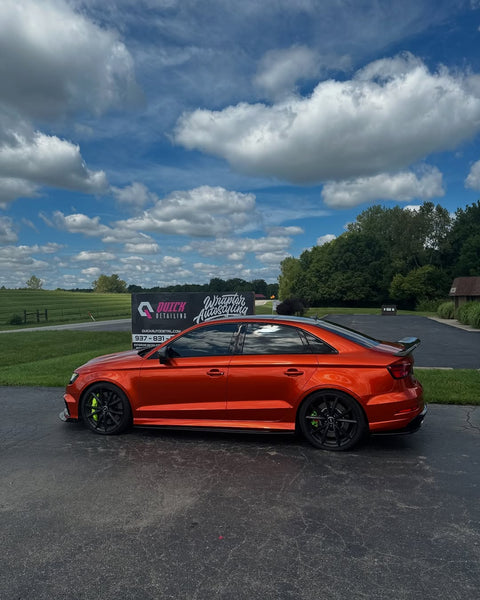 Audi RS3 S3 A3 8V/8V.5 2014 2015 2016 2017 2018 2019 2020 with Aftermarket Parts - V2 Style Rear Spoiler Carbon Fiber from CMST Tuning
