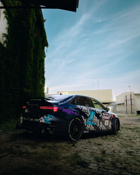 Audi RS3 S3 A3 8V/8V.5  2014 2015 2016 2017 2018 2019 2020 with Aftermarket Parts - V3 Style Rear Spoiler Wing Carbon Fiber from CMST Tuning