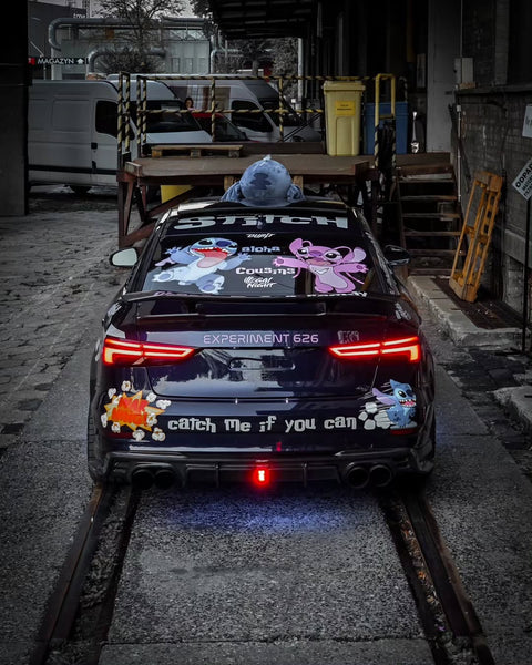 Audi RS3 S3 A3 8V/8V.5  2014 2015 2016 2017 2018 2019 2020 with Aftermarket Parts - V3 Style Rear Spoiler Wing Carbon Fiber from CMST Tuning