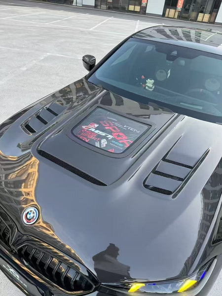 BMW 3 Series M340i 330i G20 G21 2019-ON with Aftermarket Parts - Hood Bonnet Carbon Fiber / FRP from CMST Tuning