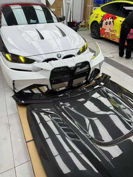 BMW 4 Series M440 430 G22 G23 2020-ON & 4 Series M440 430 G26 2020-ON with Aftermarket Parts - HORIZON V3 Hood Dry Pre-preg Carbon Fiber / FRP from CMST Tuning