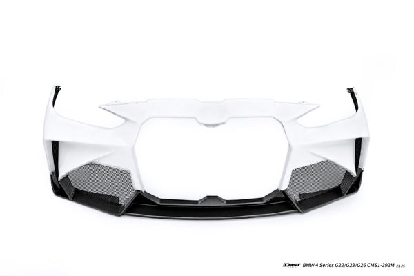 BMW 4 Series M440 430 G22 G23 2020-ON & 4 Series M440 430 G26 2020-ON with Aftermarket Parts - HORIZON Front Bumper & Gill Carbon Fiber / FRP from CMST Tuning