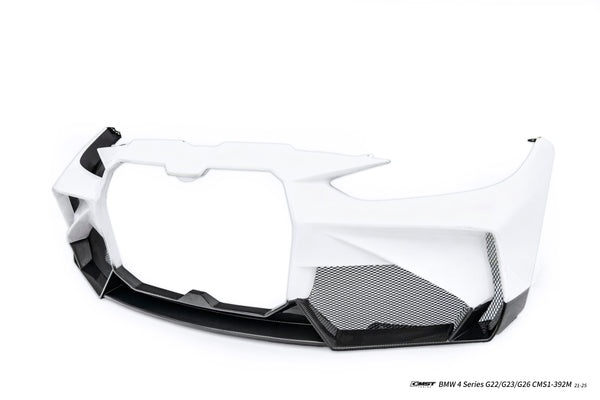 BMW 4 Series M440 430 G22 G23 2020-ON & 4 Series M440 430 G26 2020-ON with Aftermarket Parts - HORIZON Front Bumper & Gill Carbon Fiber / FRP from CMST Tuning