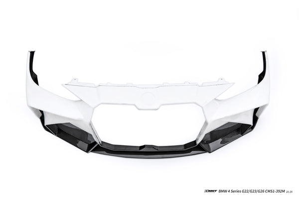 BMW 4 Series M440 430 G22 G23 2020-ON & 4 Series M440 430 G26 2020-ON with Aftermarket Parts - HORIZON Front Bumper & Gill Carbon Fiber / FRP from CMST Tuning