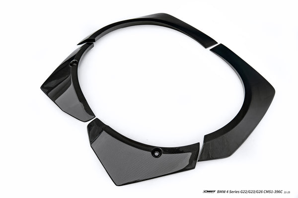 BMW 4 Series M440 430 G22 G23 2020-ON with Aftermarket Parts - HORIZON Front Fender Flares Wheel Arches Dry Pre-preg Carbon Fiber / FRP from CMST Tuning
