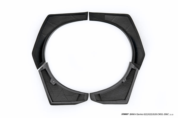 BMW 4 Series M440 430 G22 G23 2020-ON with Aftermarket Parts - HORIZON Front Fender Flares Wheel Arches Dry Pre-preg Carbon Fiber / FRP from CMST Tuning