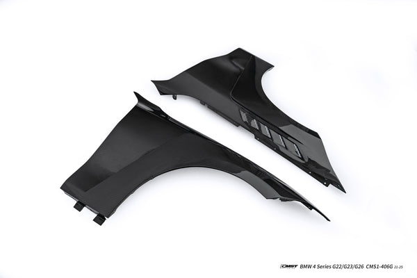 BMW 4 Series M440 430 G22 G23 2020-ON with Aftermarket Parts - Front Fender Dry Pre-preg Carbon Fiber / FRP from CMST Tuning