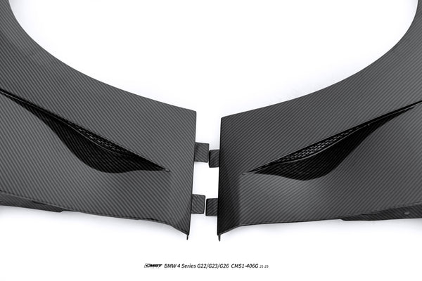 BMW 4 Series M440 430 G22 G23 2020-ON with Aftermarket Parts - Front Fender Dry Pre-preg Carbon Fiber / FRP from CMST Tuning