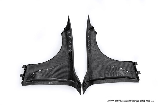 BMW 4 Series M440 430 G22 G23 2020-ON with Aftermarket Parts - Front Fender Dry Pre-preg Carbon Fiber / FRP from CMST Tuning