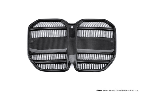 BMW 4 Series M440 430 G22 G23 2020-ON with Aftermarket Parts - Front Grill Dry Pre-preg Carbon Fiber / FRP from CMST Tuning