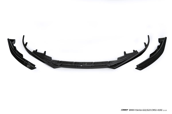 BMW 4 Series M440 430 G22 G23 2020-ON with CMST Tuning's Aftermarket Parts - Front Lip Dry Pre-preg Carbon Fiber / FRP. A complete transformation of style and performance.