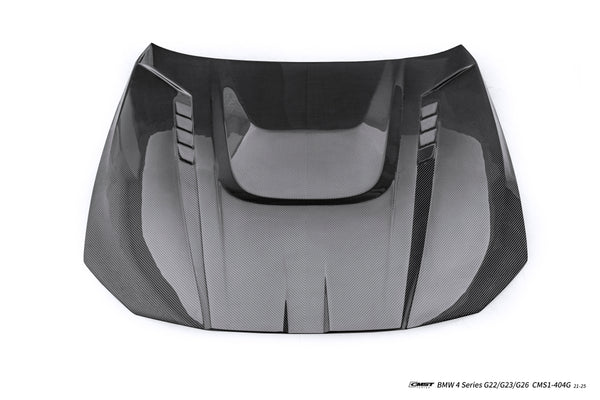 BMW 4 Series M440 430 G22 G23 2020-ON & 4 Series M440 430 G26 2020-ON with Aftermarket Parts - HORIZON V3 Hood Dry Pre-preg Carbon Fiber / FRP from CMST Tuning