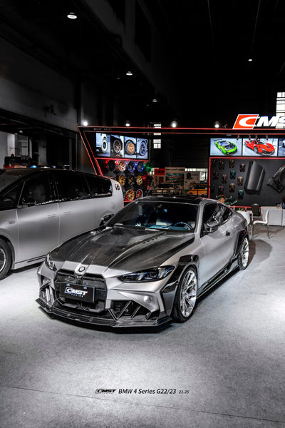 BMW 4 Series M440 430 G22 G23 2020-ON & 4 Series M440 430 G26 2020-ON with Aftermarket Parts - HORIZON V3 Hood Dry Pre-preg Carbon Fiber / FRP from CMST Tuning