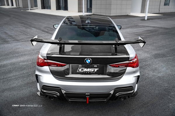 BMW 4 Series M440 430 G22 G23 2020-ON with Aftermarket Parts - HORIZON Rear Diffuser & Canards Dry Pre-preg Carbon Fiber / FRP from CMST Tuning