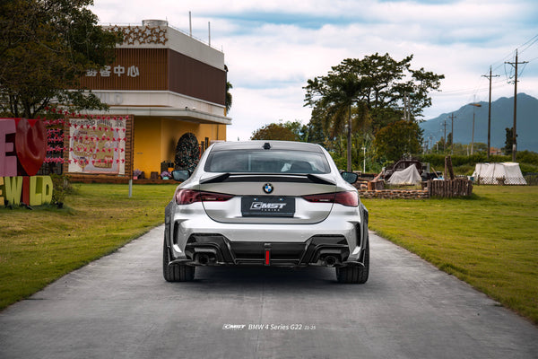 BMW 4 Series M440 430 G22 2020-ON & M4 G82 2020-ON with Aftermarket Parts - HORIZON Rear Spoiler Dry Pre-preg Carbon Fiber / FRP from CMST Tuning