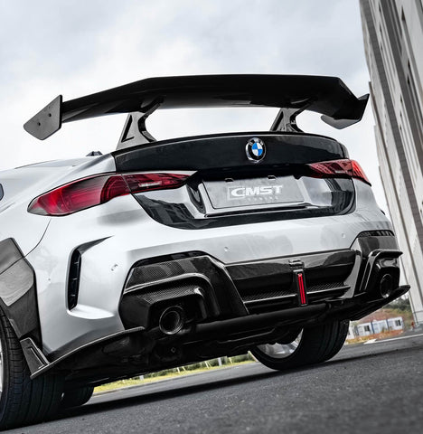 BMW 4 Series M440 430 G22 2020-ON & M4 G82 2020-ON with Aftermarket Parts - HORIZON Rear Spoiler Wing Dry Pre-preg Carbon Fiber / FRP from CMST Tuning