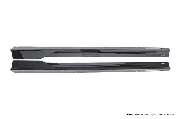 BMW 4 Series M440 430 G22 G23 2020-ON (Sport Version Only) with Aftermarket Parts - HORIZON Side Skirts Dry Pre-preg Carbon Fiber / FRP from CMST Tuning