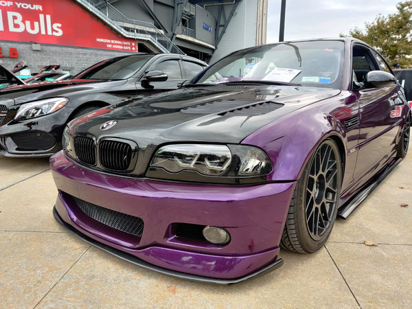 BMW E46 2 Door 2001 2002 2003 2004 2005 2006 with Aftermarket Parts - Hood Bonnet Carbon Fiber / FRP from CMST Tuning