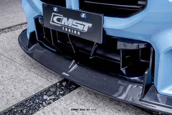 BMW M2 / M2C G87 2023-ON with Aftermarket Parts - Carbon Fiber Front Lip from CMST Tuning