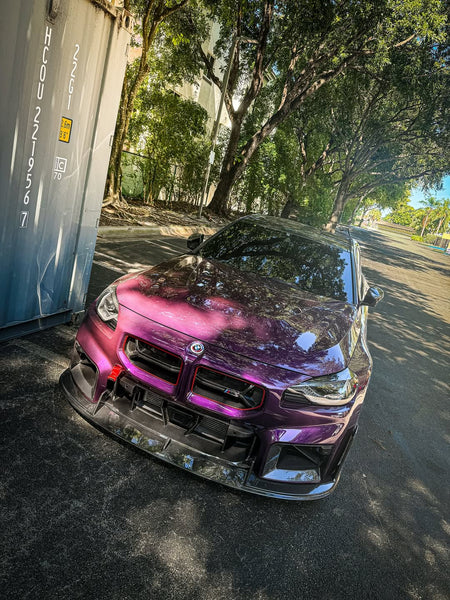 BMW M2 / M2C G87 2023 2024 with Aftermarket Parts - Front Lip Carbon Fiber from CMST Tuning