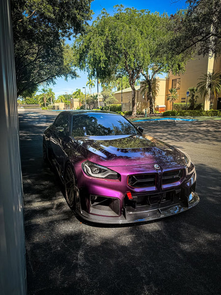 BMW M2 / M2C G87 2023 2024 with Aftermarket Parts - Front Lip Carbon Fiber from CMST Tuning