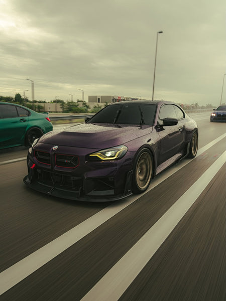 BMW M2 / M2C G87 2023 2024 with Aftermarket Parts - Front Lip Carbon Fiber from CMST Tuning