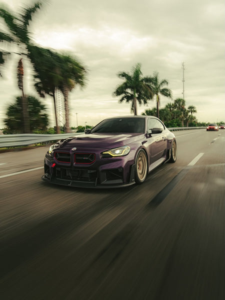 BMW M2 / M2C G87 2023 2024 with Aftermarket Parts - Front Lip Carbon Fiber from CMST Tuning