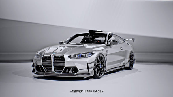 BMW M3CS M3C M3 G80 G81 2021-ON & M4CS M4C M4 G82 G83 2021-ON (Left Hand Drive Only) with Aftermarket Parts - Mirror Caps Dry Pre-preg Carbon Fiber / FRP from CMST Tuning