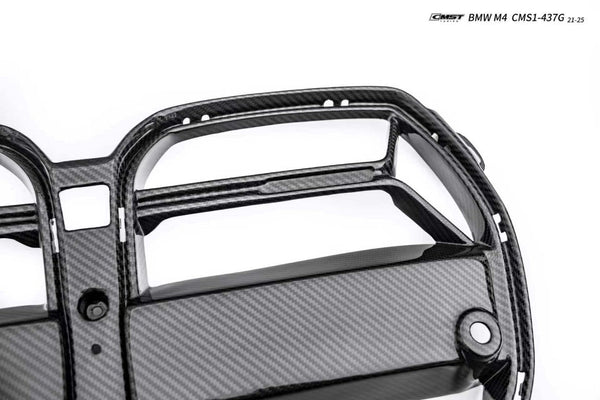 BMW M3CS M3C M3 G80 G81 2021-ON & M4CS M4C M4 G82 G83 2021-ON with Aftermarket Parts - Front Kidney Grill Dry Pre-preg Carbon Fiber / FRP from CMST Tuning