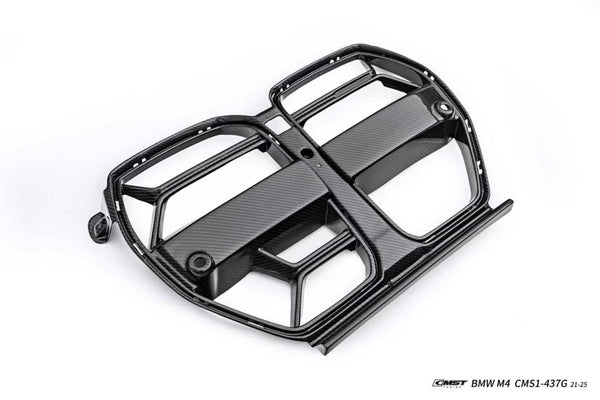 BMW M3CS M3C M3 G80 G81 2021-ON & M4CS M4C M4 G82 G83 2021-ON with Aftermarket Parts - Front Kidney Grill Dry Pre-preg Carbon Fiber / FRP from CMST Tuning
