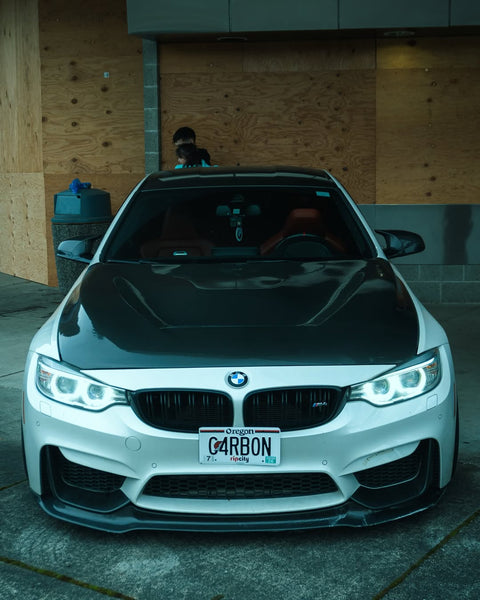 BMW M3/M3C F80 F81 2014 2015 2016 2017 2018 & M4/M4C F82 F83 2014 2015 2016 2017 2018 2019 2020 with Aftermarket Parts - GTS Hood Bonnet Carbon Fiber/FRP from CMST Tuning