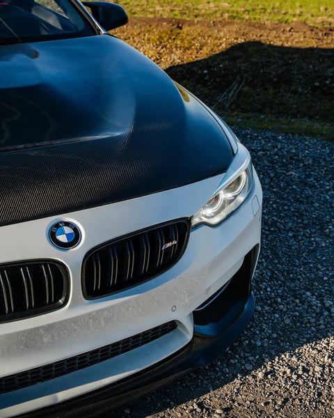 BMW M3/M3C F80 F81 2014 2015 2016 2017 2018 & M4/M4C F82 F83 2014 2015 2016 2017 2018 2019 2020 with Aftermarket Parts - GTS Hood Bonnet Carbon Fiber/FRP from CMST Tuning