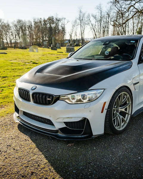BMW M3/M3C F80 F81 2014 2015 2016 2017 2018 & M4/M4C F82 F83 2014 2015 2016 2017 2018 2019 2020 with Aftermarket Parts - GTS Hood Bonnet Carbon Fiber/FRP from CMST Tuning