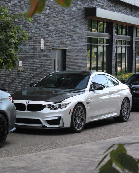 BMW M3/M3C F80 F81 2014 2015 2016 2017 2018 & M4/M4C F82 F83 2014 2015 2016 2017 2018 2019 2020 with Aftermarket Parts - GTS Hood Bonnet Carbon Fiber/FRP from CMST Tuning