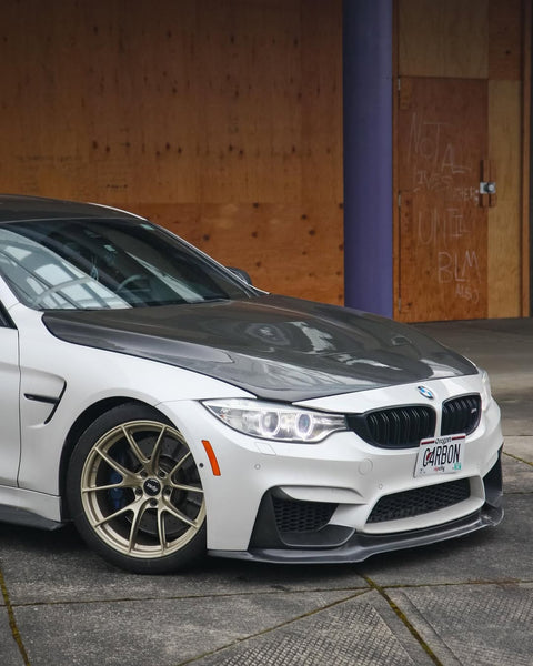 BMW M3/M3C F80 F81 2014 2015 2016 2017 2018 & M4/M4C F82 F83 2014 2015 2016 2017 2018 2019 2020 with Aftermarket Parts - GTS Hood Bonnet Carbon Fiber/FRP from CMST Tuning