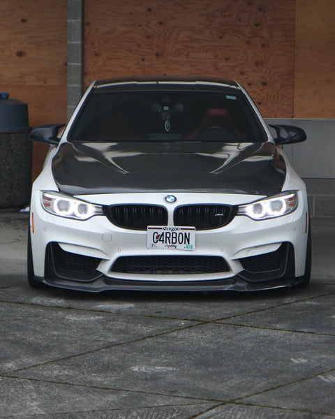 BMW M3/M3C F80 F81 2014 2015 2016 2017 2018 & M4/M4C F82 F83 2014 2015 2016 2017 2018 2019 2020 with Aftermarket Parts - GTS Hood Bonnet Carbon Fiber/FRP from CMST Tuning