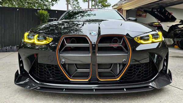 BMW M3/M3C G80/G81 & M4/M4C G82/G83 2021 2022 2023 2024 with Aftermarket Parts - Front Lip Pre-preg Carbon Fiber / FRP from CMST Tuning