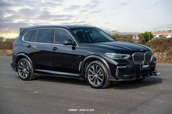 BMW X5 G05 LCI 2024-ON with Aftermarket Parts - Front Lip Pre-preg Carbon Fiber CMST Tuning