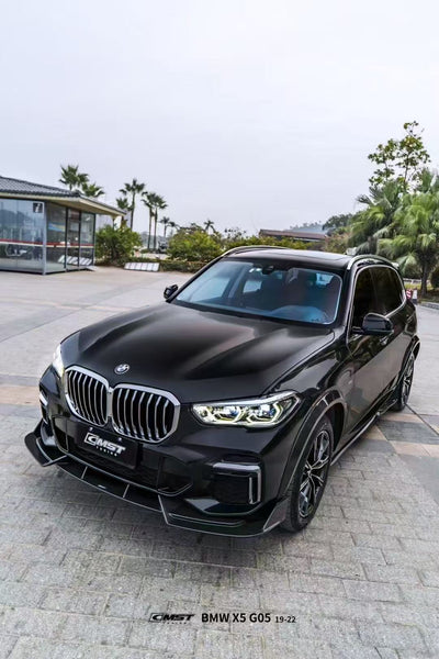 BMW X5 G05 LCI 2024-ON with Aftermarket Parts - Front Lip Pre-preg Carbon Fiber CMST Tuning