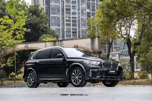 BMW X5 G05 LCI 2024-ON with Aftermarket Parts - Front Lip Pre-preg Carbon Fiber CMST Tuning