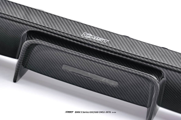 BMW i5 xDrive40 / eDrive40 (with M-package bumper, does not fit base mode) / M60 G60 G61 2024-ON &amp; 5 Series 540i xDrive / 530i xDrive / 530i (with M-package bumper, does not fit base model) / 550e xDrive G60 G61 2024-ON with Aftermarket Parts - Rear Diffuser Dry Pre-preg Carbon Fiber / FRP