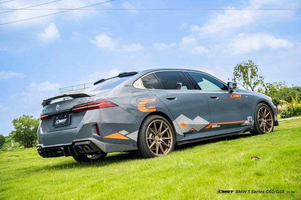 BMW i5 M60 xDrive40 / eDrive40 G60 G61 & 5 Series 550e xDrive 540i xDrive / 530i xDrive / 530i G60 G61 2024-ON with Aftermarket Parts - Rear Spoiler Dry Pre-preg Carbon Fiber / FRP from CMST Tuning